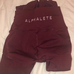 Alphalete revival leggings garnet red in XS